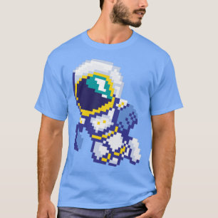 Camiseta Ciência da Galáxia Espacial com Astronauta de 8 Bi