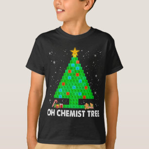 Camiseta Ciência da Química da Árvore de Natal Sw Mesa peri