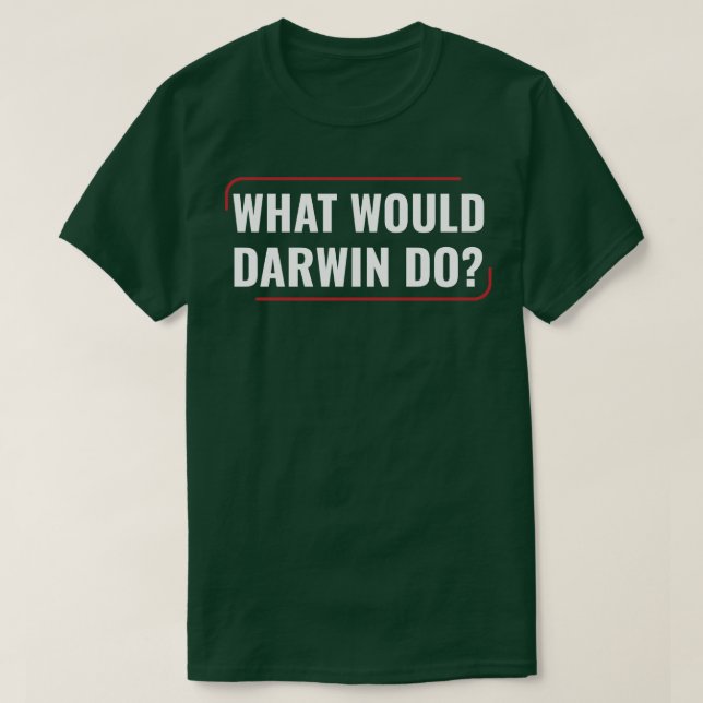 Camiseta Ciência da Química Laboratório de Biologia Darwin (Frente do Design)