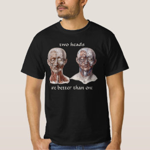 Camiseta Ciência de Anatomia Humana Vintage, Cabeça Gargant