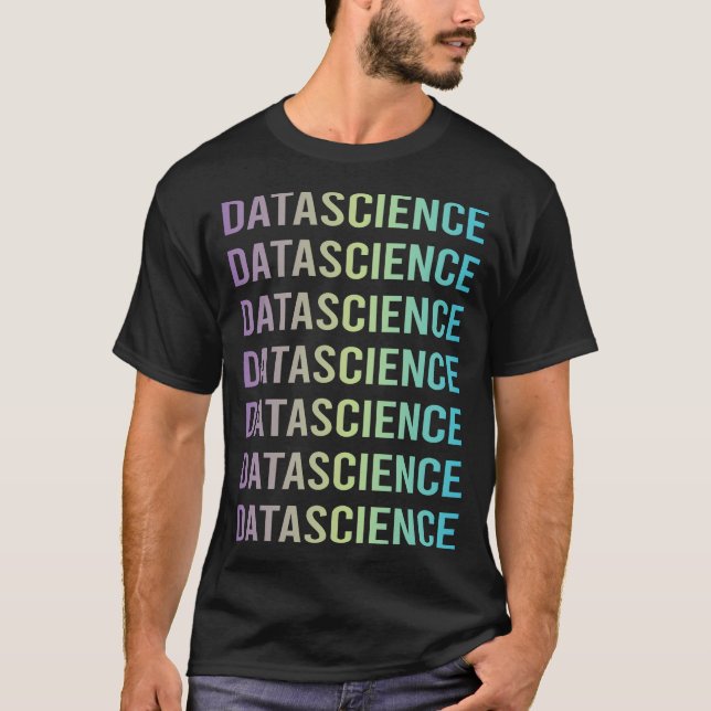 Camiseta Ciência de Dados Azul Roxo (Frente)