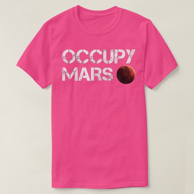 Camiseta Ciência de Fogão do Explorador Espacial do Occupy  (Frente do Design)