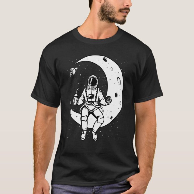 Camiseta Ciência de foguetes de exploração espacial astrona (Frente)