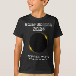 Camiseta Ciência Divertida do Eclipse Solar para Faltar ao