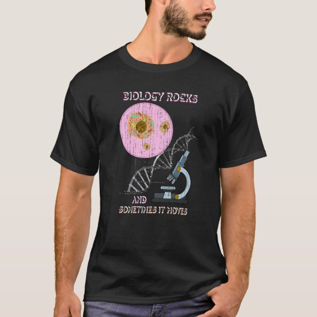 Camiseta Ciência Dna Cells Microscópio Biologia (Frente)