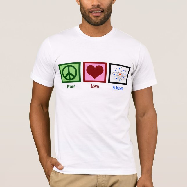 Camiseta Ciência do amor da paz (Frente)