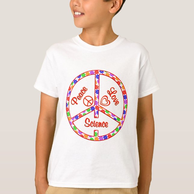 Camiseta Ciência do amor da paz (Frente)