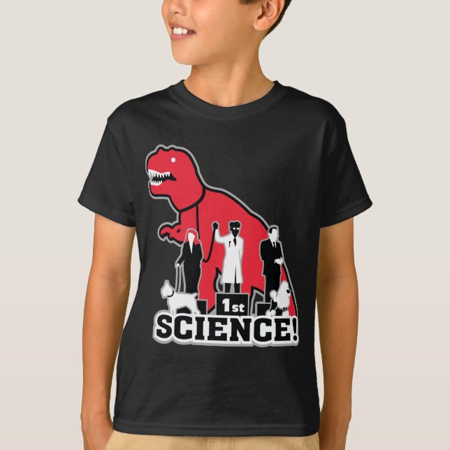 Camiseta Ciência do ~ da exposição de cães do dinossauro! (Frente)