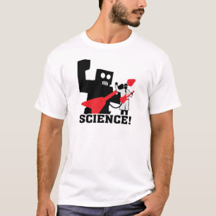 Camiseta Ciência do ~ do robô do rock and roll!