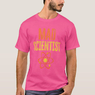 Camiseta Ciência do Nerd de Física de Química Mad Scientist