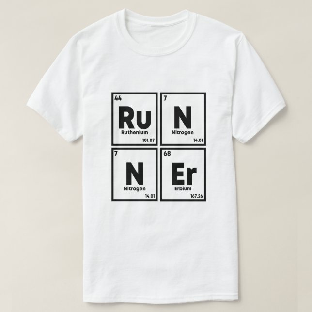 Camiseta Ciência dos Runner Periódicos da Maratona de Mesas (Frente do Design)
