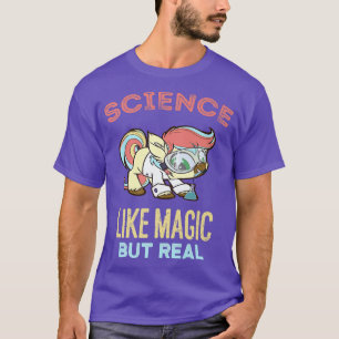 Camiseta Ciência É como Magia, Mas Estudantes Engraçados