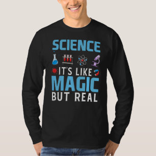 Camiseta Ciência É como Magia, mas um tapete de fantasia ma