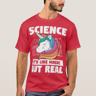 Camiseta Ciência É como magia, mas um verdadeiro monstro do