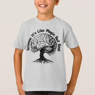 Camiseta ciência é como mágica mas real