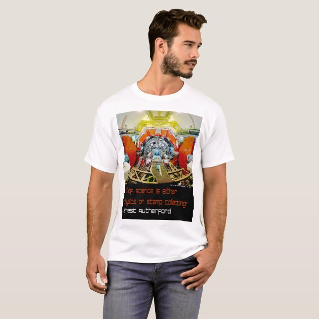 Camiseta Ciência é Física ou Coleta de Carimbos (Frente Completa)