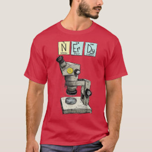 Camiseta Ciência é Legal, Ciência, Nerd, Nerdy, Microscópio