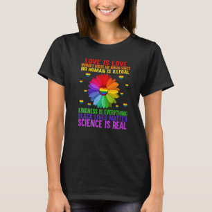 Camiseta Ciência é mulher de verdade LGBT Gay Lesbia bandei