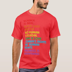 Camiseta Ciência é Real Black Lives Matter Month (6