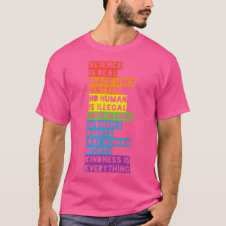 Camiseta Ciência é real Não é humano é ilegal