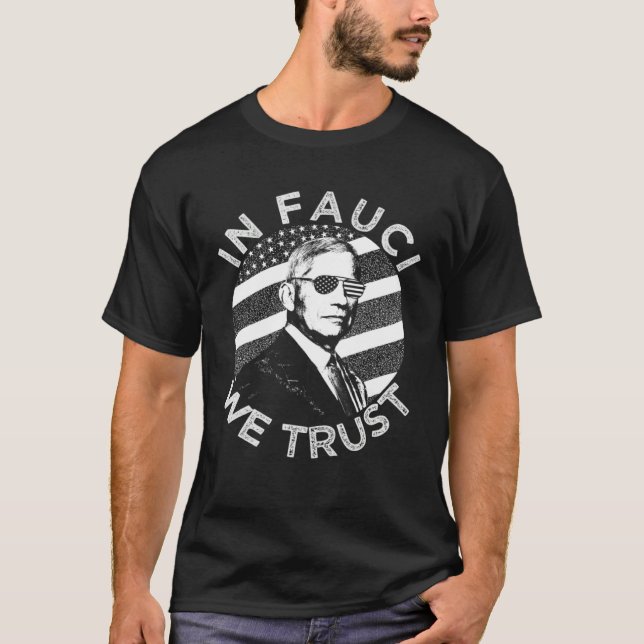 Camiseta Ciência   Em Fauci Confiamos Vintage (Frente)
