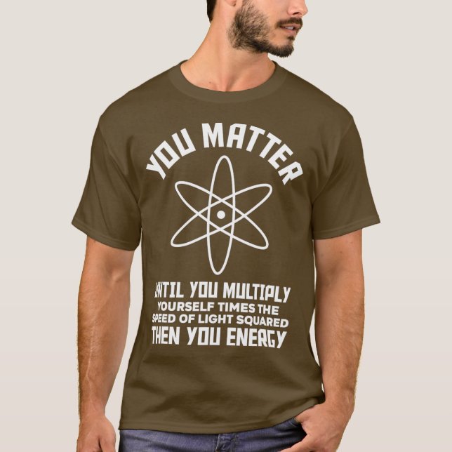 Camiseta Ciência Engraçada Dizendo Química Biologia Física (Frente)