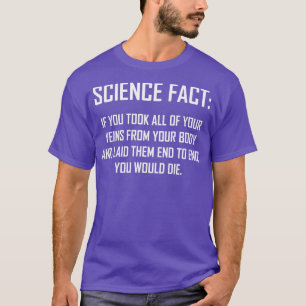 Camiseta Ciência Engraçada Fato Ciência Humor Design