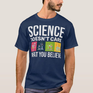 Camiseta Ciência Engraçada não se importa com o que você ac