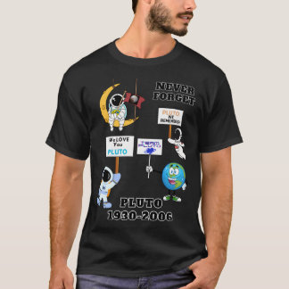 Camiseta Ciência Engraçada Oferece Plutão Nunca Esquece - P