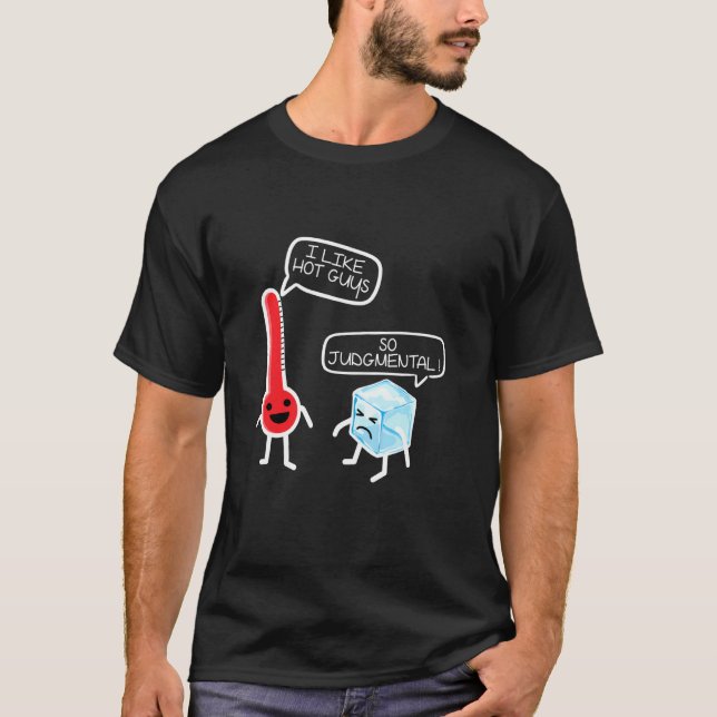 Camiseta Ciência Engraçada Por Termômetro Eu Gosto De Nerd  (Frente)