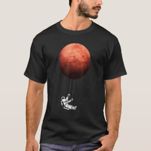 Camiseta Ciência Espacial de Astronauta Marte