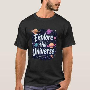 Camiseta Ciência Espacial e de Foguetes para Crianças Diver
