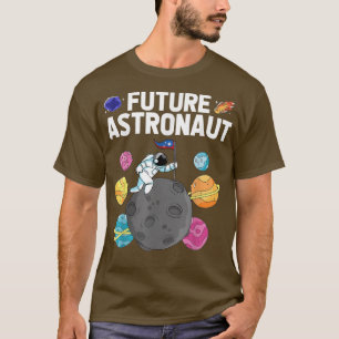 Camiseta Ciência espacial Galáxias Luas Planetas Futuro A