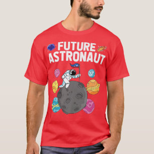 Camiseta Ciência Espacial Planície da Lua Galay Futuro Como
