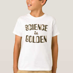 Camiseta ciência-estar-ouro