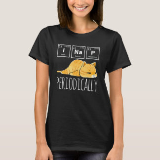 Camiseta Ciência Eu Cochilar Tabela Periódica Meme Meh Gato