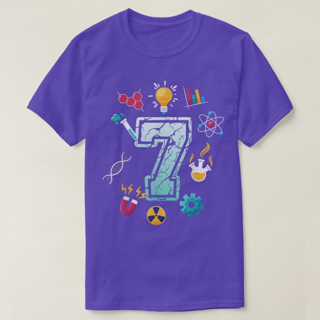 Camiseta Ciência: Festa Científica da Escola de Aniversário (Frente do Design)
