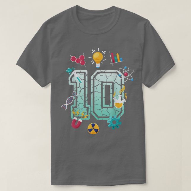 Camiseta Ciência: Festa do Aniversário de 10 Anos Cientif (Frente do Design)