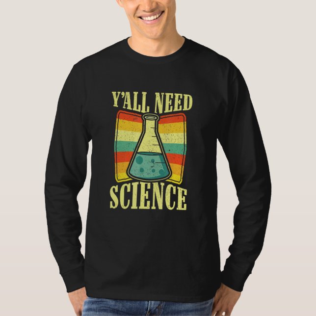 Camiseta Ciência Física Química Biologia Estudante de Profe (Frente)
