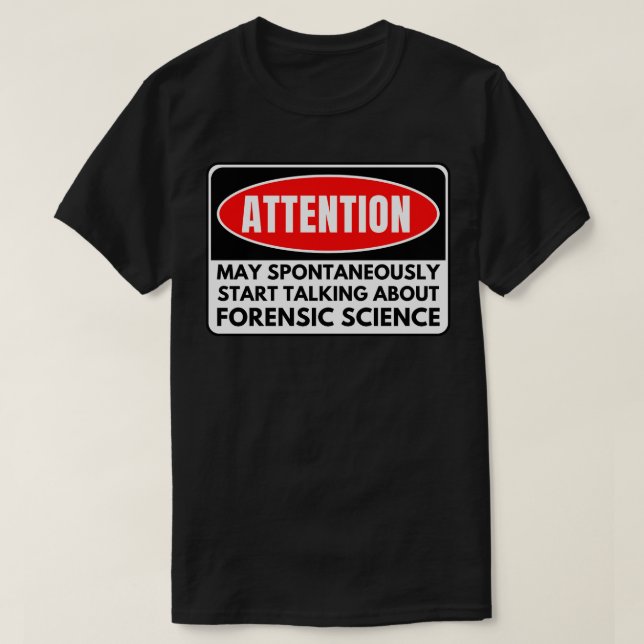 Camiseta Ciência Forense (Frente do Design)