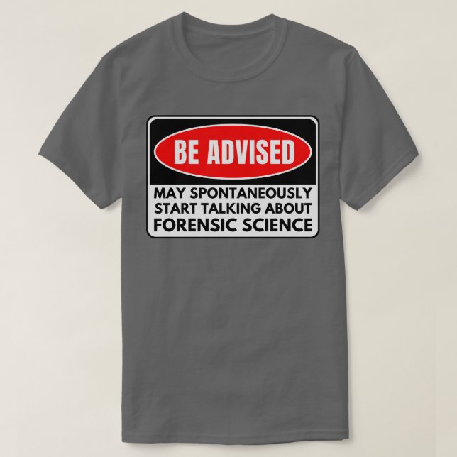 Camiseta Ciência Forense 11 (Frente do Design)