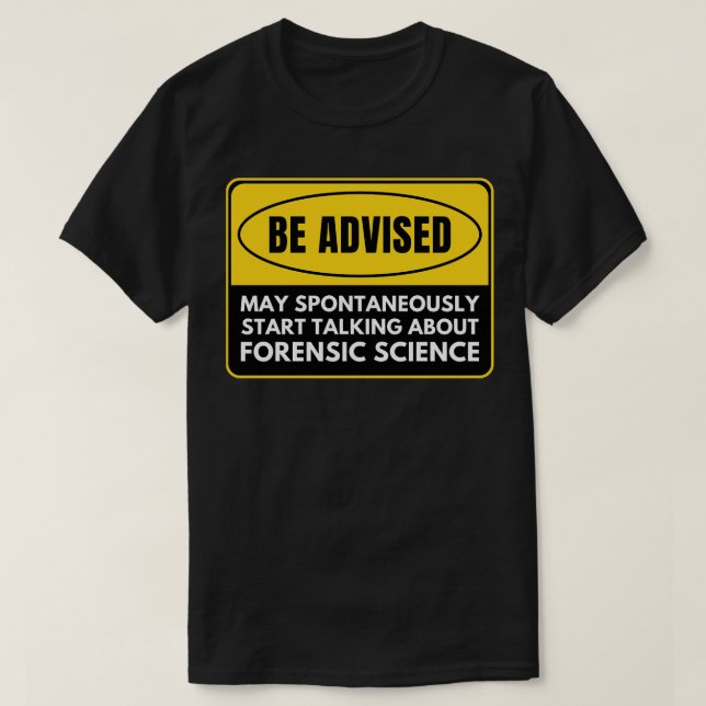 Camiseta Ciência Forense 15 (Frente do Design)