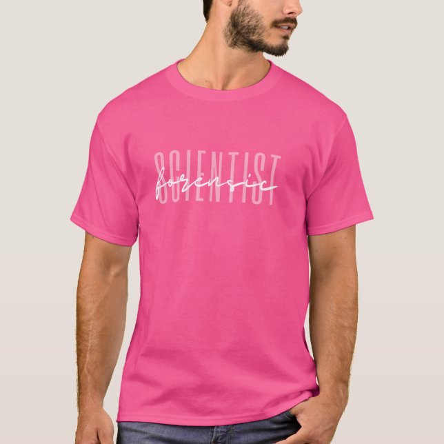 Camiseta Ciência forense em cena científica forense (Frente)