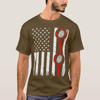 Camiseta Ciência Forense EUA Bandeira Cientista Forense