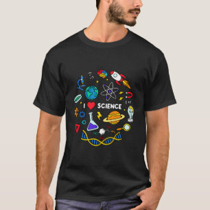 Camiseta Ciência Lover Química Biologia Física Ciência do A
