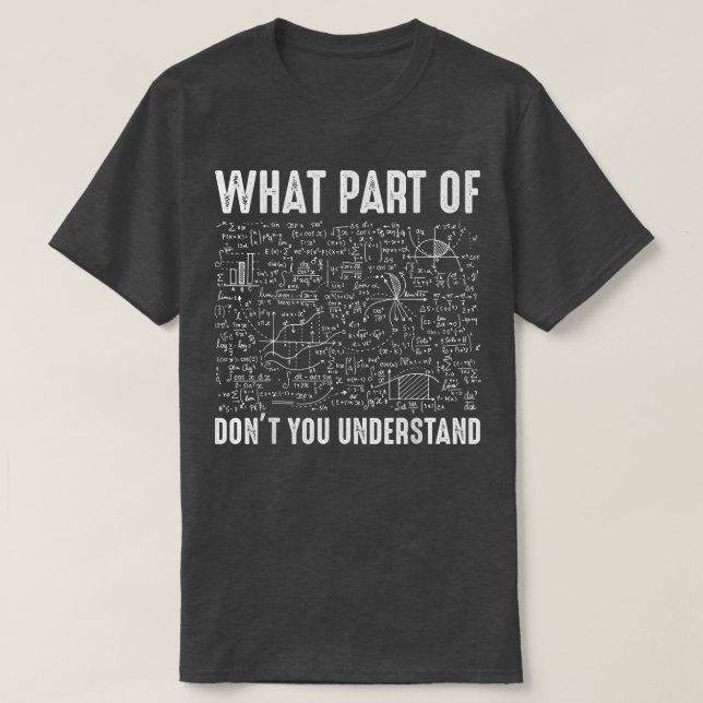 Camiseta Ciência, Matemática e Física - Que parte do Don? (Frente do Design)