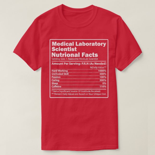 Camiseta Ciência Médica de Laboratório de Ciência dos Fatos (Frente do Design)
