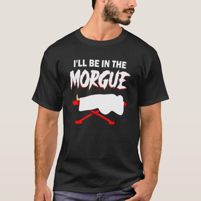 Camiseta Ciência Mortuária Página Inicial Funeral Favorita  (Frente)