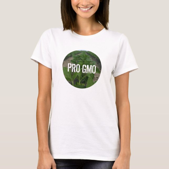 Camiseta Ciência na Agricultura da Soja com OGM (Frente)