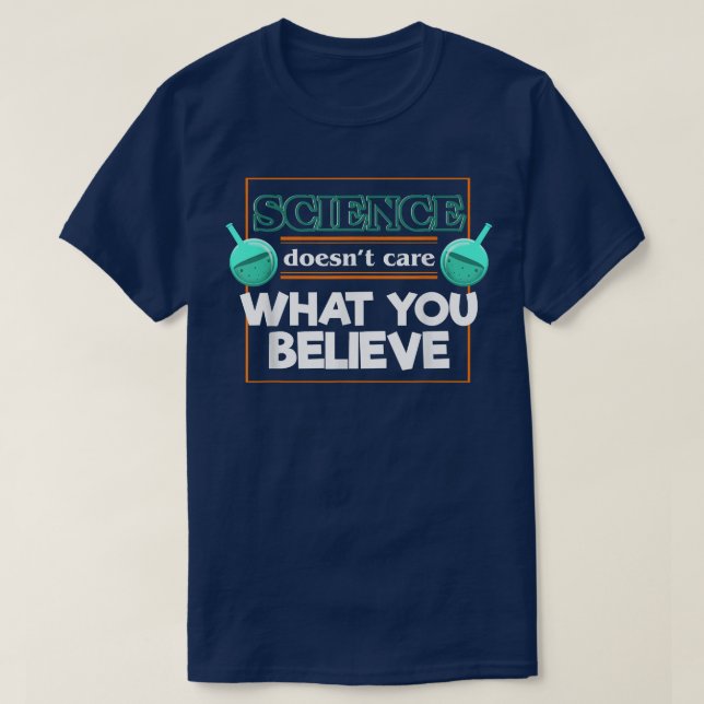 Camiseta Ciência não se importa com a física (Frente do Design)